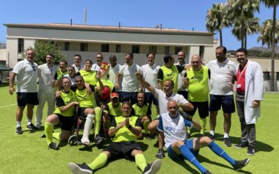 Leyendas de España marcan “un gol por la inclusión” en el Centro Asistencial San Juan de Dios de Málaga
